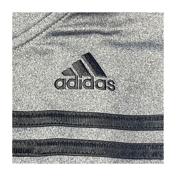 Adidas Track Jacket Boys Large (14/16) Gray 100% Polyester Performance Full-Zip - Picture 3 of 8